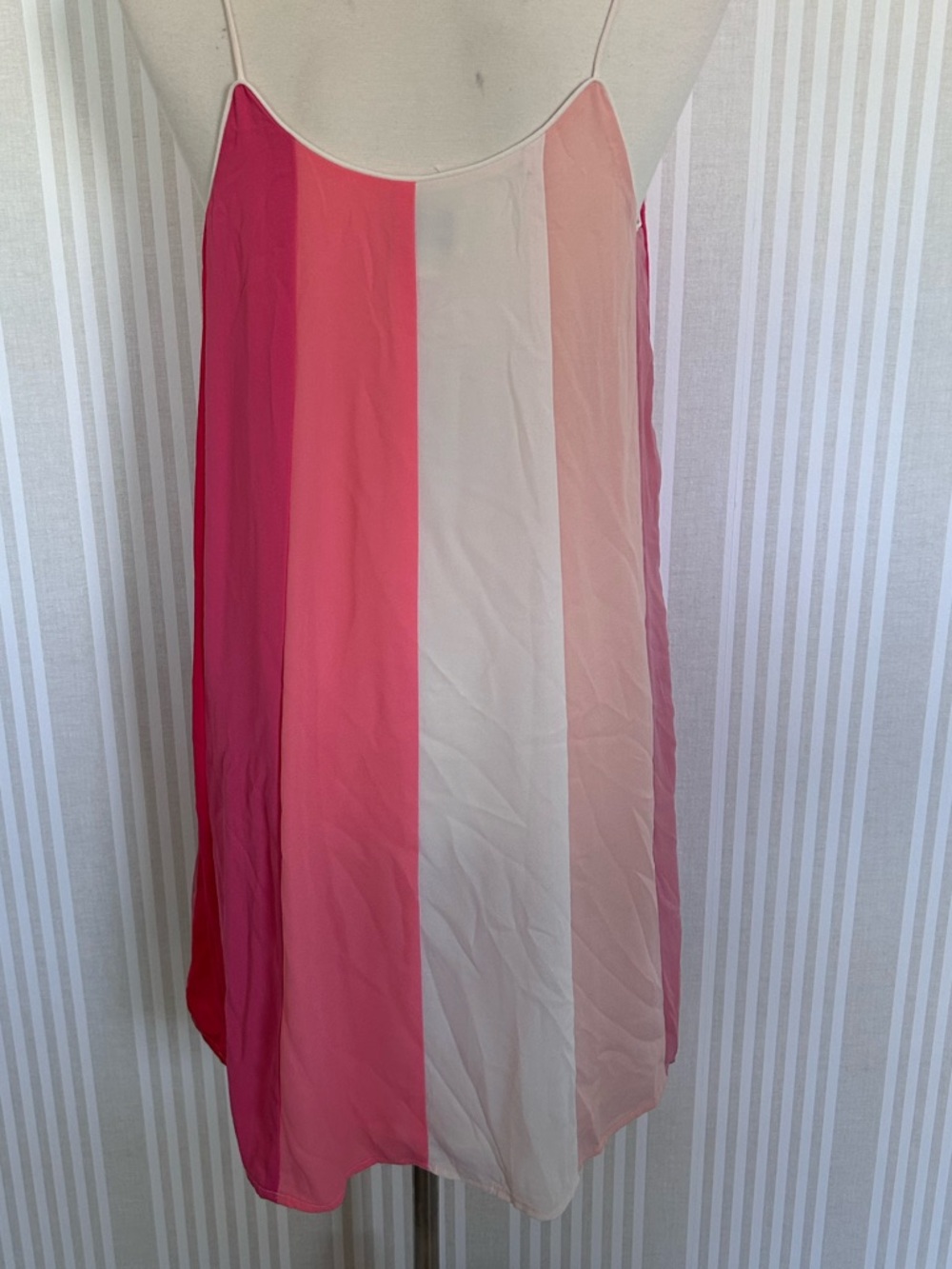 Jun & Ivy Ombré Pink Mini Dress color-block panels in pink & cream Size Small - Picture 5 of 10